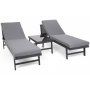 Modulsofa Porto med bord - Gr/mrkegr