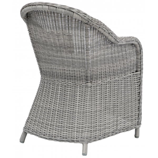 Malgovik lenestol i rotting - Grå kunstrotting Malgovik lenestol i rotting - Grå kunstrotting