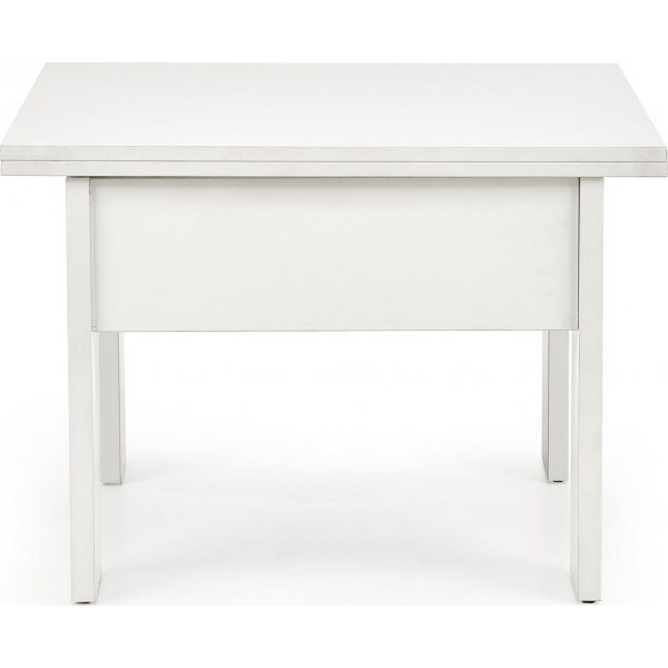 Serafin justerbart salongbord 80-160 x 80 cm - Hvit