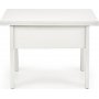Serafin justerbart salongbord 80-160 x 80 cm - Hvit