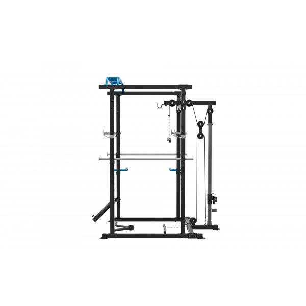 Power Rack hjemmegym 220 cm - Komplett treningsstasjon med 4 J-kroker