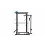 Power Rack hjemmegym 220 cm - Komplett treningsstasjon med 4 J-kroker
