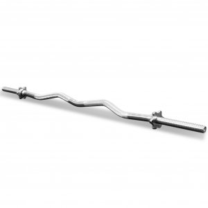 Krøllestang 130 cm | Rett og buet grepsseksjon | 25 mm vektfeste Krøllestang 130 cm | Rett og buet grepsseksjon | 25 mm vektfeste