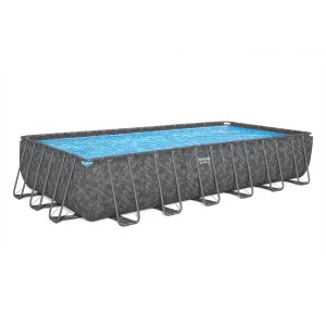Bestway overjordisk basseng 7,3 x 3,7 m - 132 cm dybde | Power Steel APX 365 (561 kg) Bestway overjordisk basseng 7,3 x 3,7 m - 132 cm dybde | Power Steel APX 365 (561 kg)
