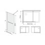 Free Line dusjvegg - 6 mm glass (H 200 cm)
