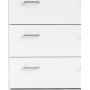 Space kommode hvit med 5 skuffer, bredde 74 cm og h�yde 115 cm