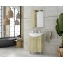 Mbelpakke Ritmo 55 - Natural Oak med speilskap