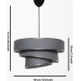 Couper taklampe - Antrasitt/s�lv
