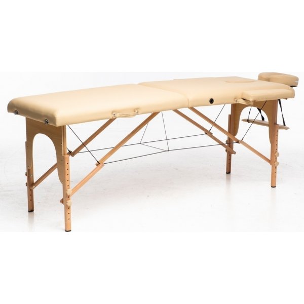 Massasjebord med treben - 2 soner - Beige