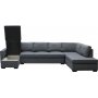 U-sofa Solna vendbar - 367 cm - mørk grå U-sofa Solna vendbar - 367 cm - mørk grå