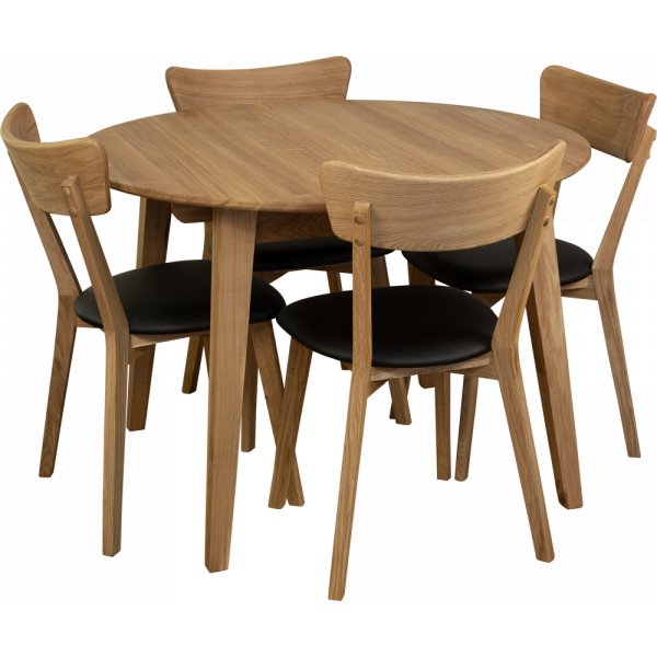 Spisebord oljet eik �110-160 cm - Genova