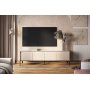 TV-stativ med LED - Beige/svart