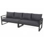 Modulsofa Mediolan med bord - Gr�/m�rkegr�