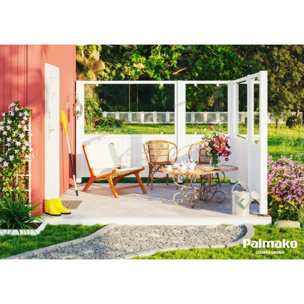 Veggskjerm Janet 2 - Hvit