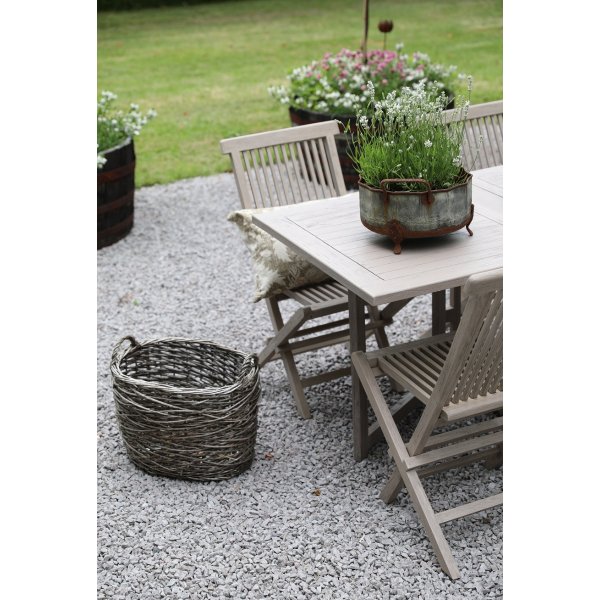 Spisegruppe Saltö grå teak: Klaffbord inkl. 4 stk. Saltö stoler i grå teak Spisegruppe Saltö grå teak: Klaffbord inkl. 4 stk. Saltö stoler i grå teak