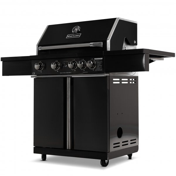Gassgrill i rustfritt stl | Varmluftsfunksjon | Malibu Blackline