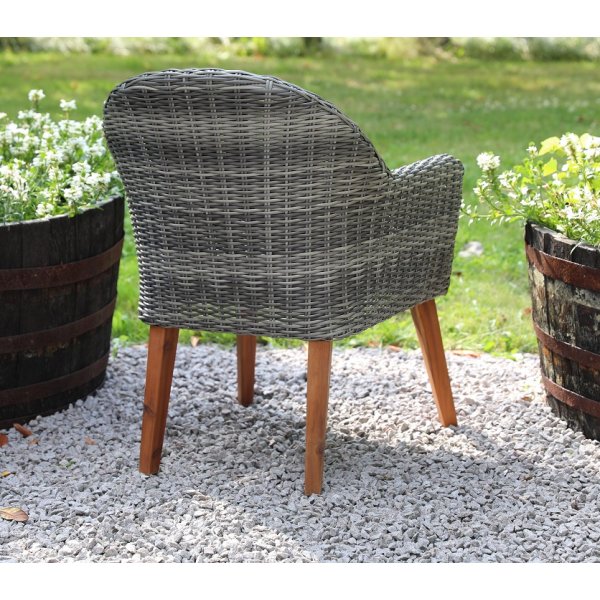 Valetta spisestol - Sement + Tekstilimpregnering for utemøbler Valetta spisestol - Sement + Tekstilimpregnering for utemøbler