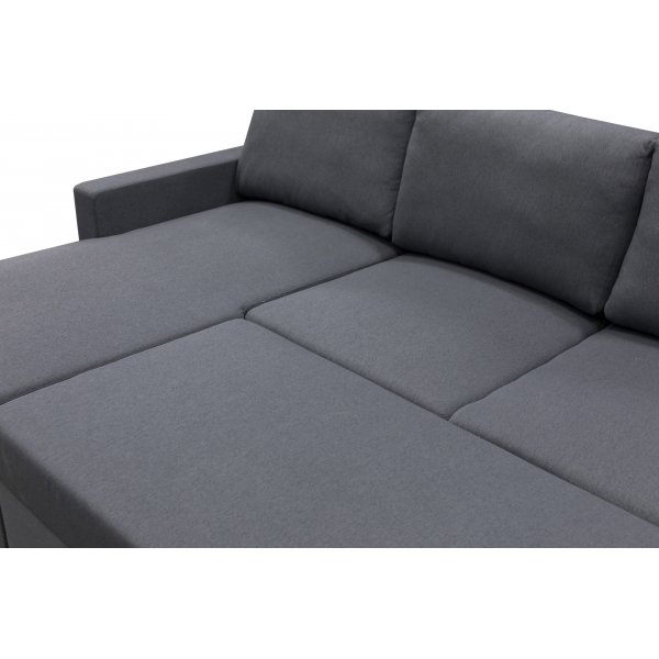 Sovesofa U-modell m�rkegr� - T�rn�