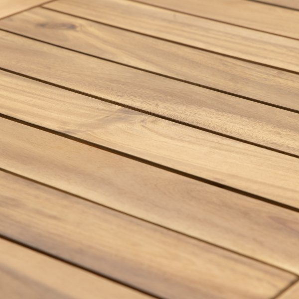 Inez loungegruppe - Grå syntetisk rotting og akasietre Inez loungegruppe - Grå syntetisk rotting og akasietre