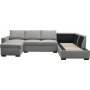 U-sofa Solna med oppbevaring - 309 cm - lys grå U-sofa Solna med oppbevaring - 309 cm - lys grå