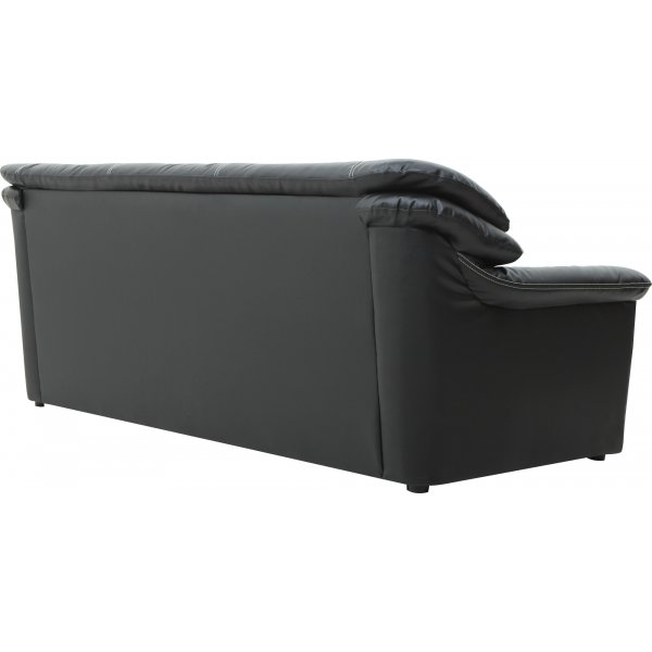 Dominic sofa 3-seter - Svart kunstskinn Dominic sofa 3-seter - Svart kunstskinn