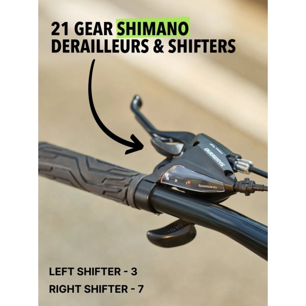 Terrengsykkel Neel 26\\\" - Hvit + Ls kjede