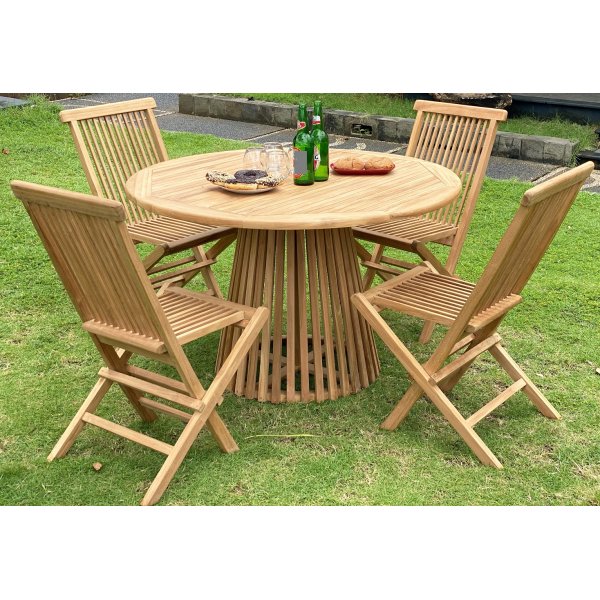 Saltö rundt kjegleformet spisebord D120 cm - Teak Saltö rundt kjegleformet spisebord D120 cm - Teak