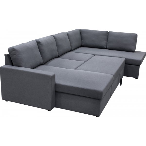 U-sofa sovesofa Tärnö med oppbevaring - 304 cm - mørkegrå U-sofa sovesofa Tärnö med oppbevaring - 304 cm - mørkegrå