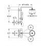 Grohe Dusjsystem for veggmontering Rainshower