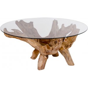 Amazonas salongbord 110 x 110 cm - Teak/glass Amazonas salongbord 110 x 110 cm - Teak/glass