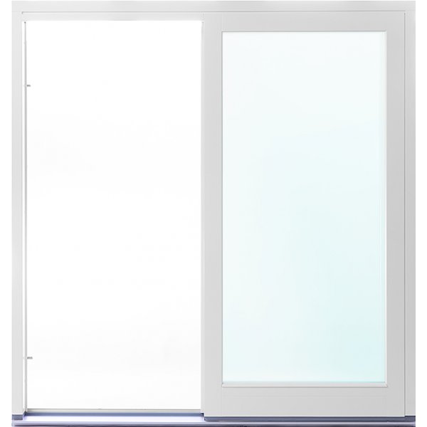 2-delt fasadeparti i aluminium med skyvedører - 3-lags glass + Ramme ermer 2-delt fasadeparti i aluminium med skyvedører - 3-lags glass + Ramme ermer