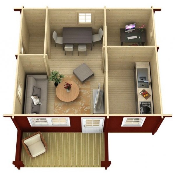 Bert fritidshus - 28 m² Bert fritidshus - 28 m²