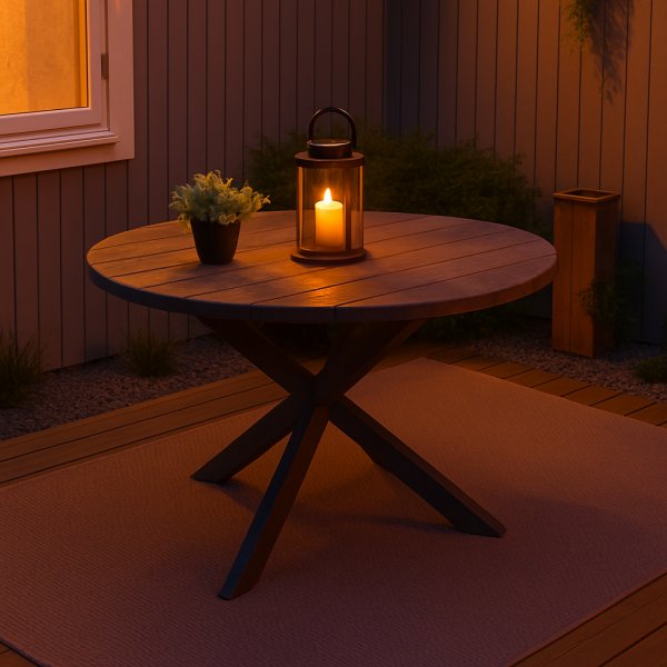 Scottsdale rundt utebord Ø112 cm - Grålasert + Tekstilimpregnering for utemøbler Scottsdale rundt utebord Ø112 cm - Grålasert + Tekstilimpregnering for utemøbler