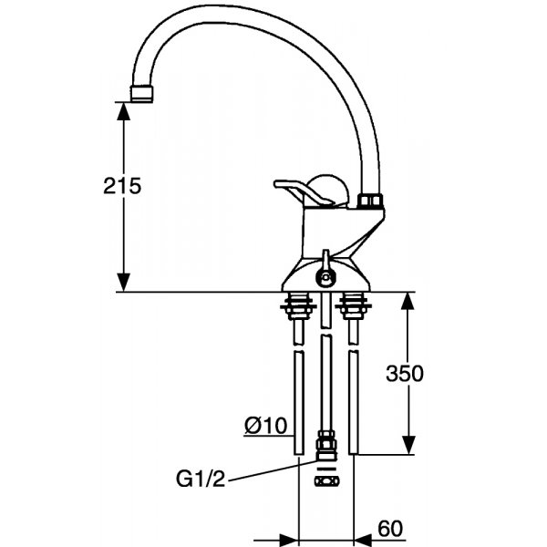 FM Mattsson Kjøkkenbatteri 9000 Krom - 9127-0000 FM Mattsson Kjøkkenbatteri 9000 Krom - 9127-0000