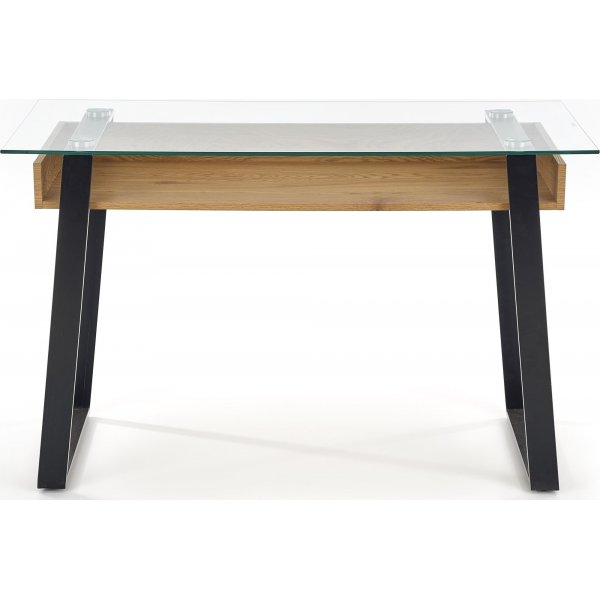 Emma skrivebord 120 x 60 cm - Eik/svart Emma skrivebord 120 x 60 cm - Eik/svart