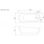 Badekar Waikiki - 170 cm