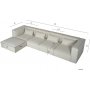 Nes modulsofa - hjørneseksjon venstre - Stone White Nes modulsofa - hjørneseksjon venstre - Stone White