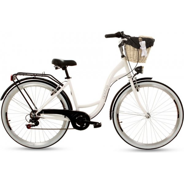 Damesykkel Goetze Mood - svart / hvit + Lås kjede Damesykkel Goetze Mood - svart / hvit + Lås kjede