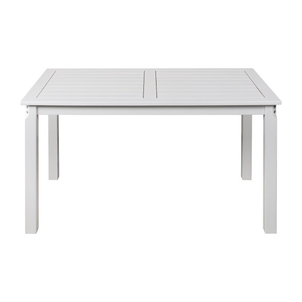 Spisebord 135 cm hvitmalt furu - Hagebord til terrasse Spisebord 135 cm hvitmalt furu - Hagebord til terrasse