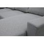 U-formet sofa med oppbevaring 367 cm grå U-formet sofa med oppbevaring 367 cm grå