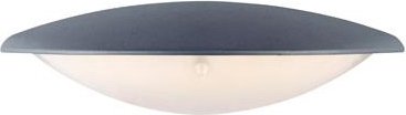 Vegglampe utend�rs 30 cm lysegr� - Apus