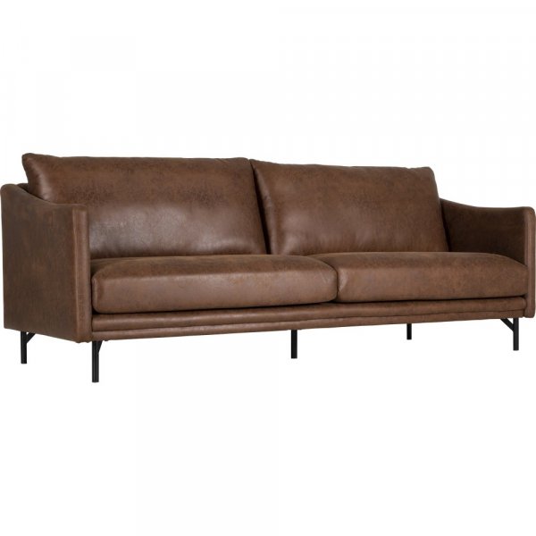 Vintage sofa 3-seter brun 223 cm Vintage sofa 3-seter brun 223 cm