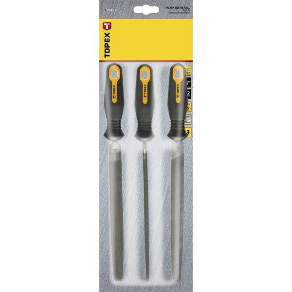 Sett med stålfiler, 3 deler Sett med stålfiler, 3 deler