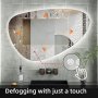 Speil - Tivoli | Asymmetrisk | LED-belysning, dimbar og antidugg