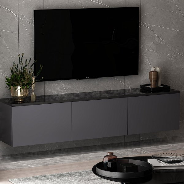 Neon TV-stativ - Antrasitt