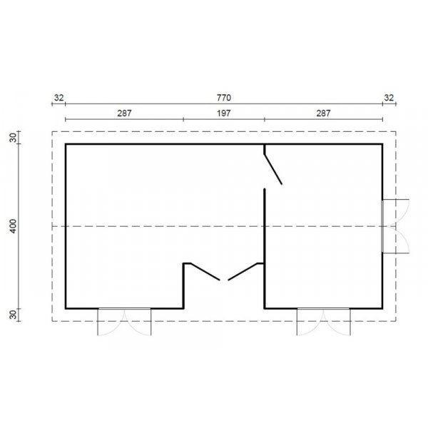Fritidshus Anna 26,8+1,9 m² Fritidshus Anna 26,8+1,9 m²