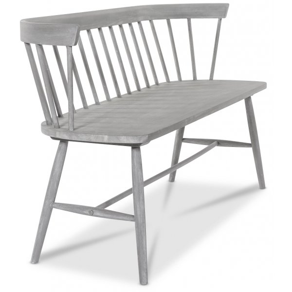Sofa i heltre, gr�, 142 cm - Sandhamn