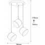 Berkeley taklampe 192-S2 - Sort