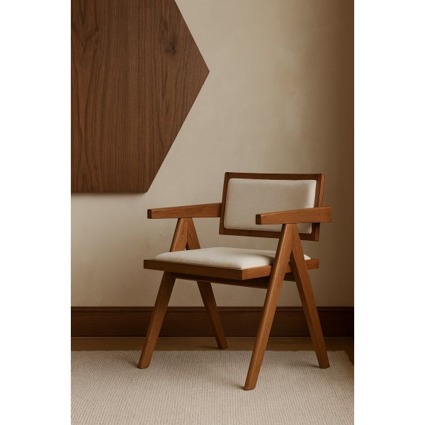 Lenestol Valn�tt/Lin 100 % FSG-sertifisert heltre eik - Greta