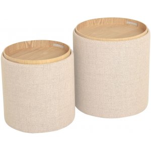 Maiko puff 2stk - Beige Maiko puff 2stk - Beige